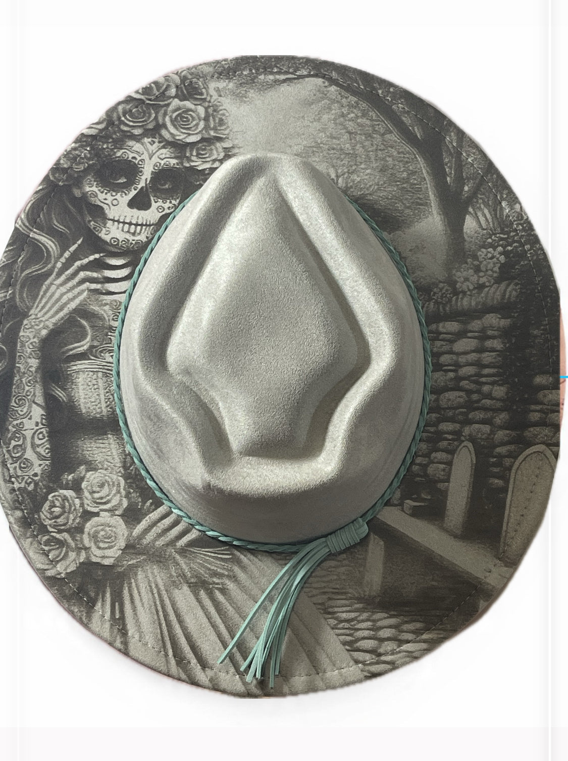 La Catrina Día de los Muertos Engraved Hat – Elegant Day of the Dead Inspired Statement Piece