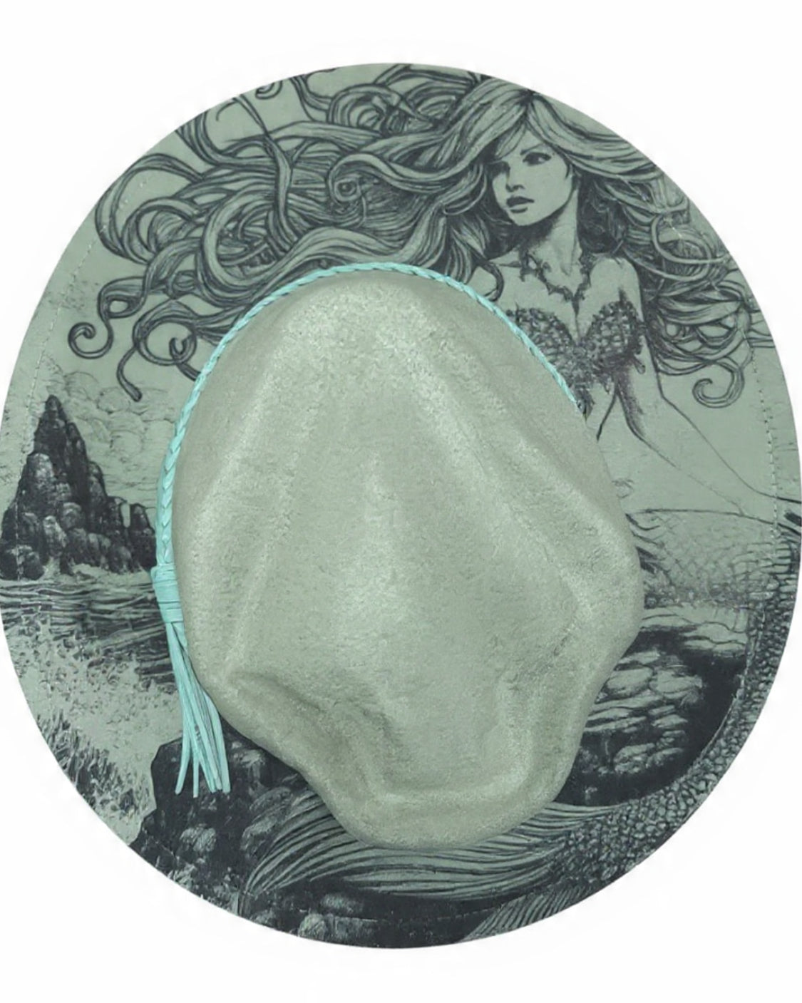 Ocean Daydream Mermaid Engraved Hat
