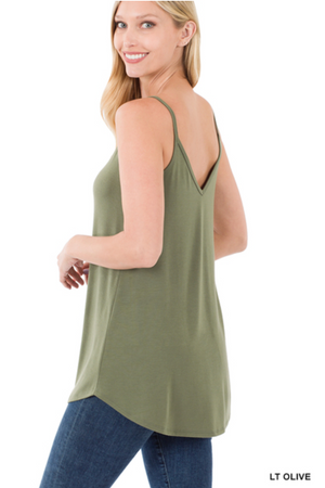 FRONT AND BACK REVERSIBLE SPAGHETTI CAMI