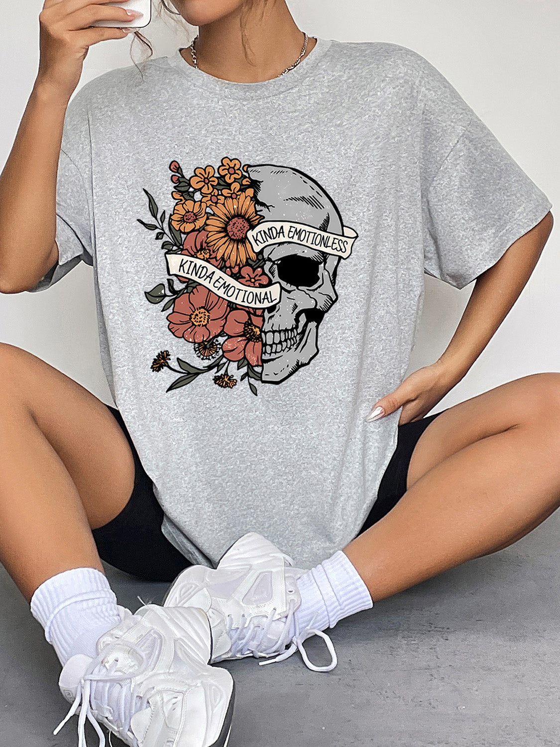 Kinda Emotional Kinda Emotionless Graphic T-Shirt