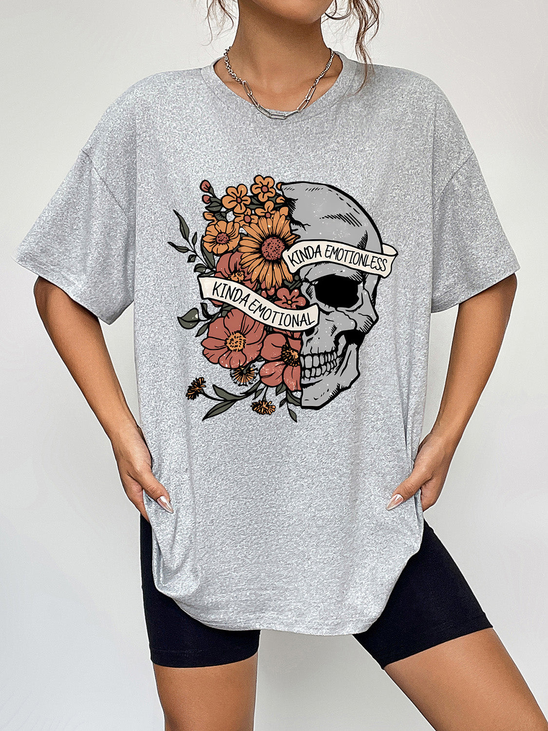 Kinda Emotional Kinda Emotionless Graphic T-Shirt