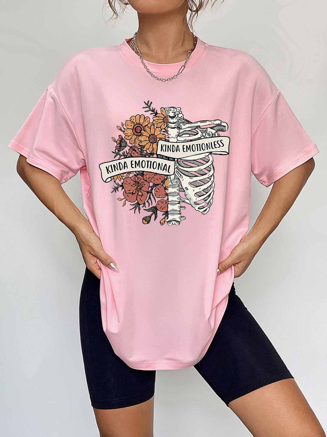 Kinda Emotional Kinda Emotionless Graphic T-Shirt