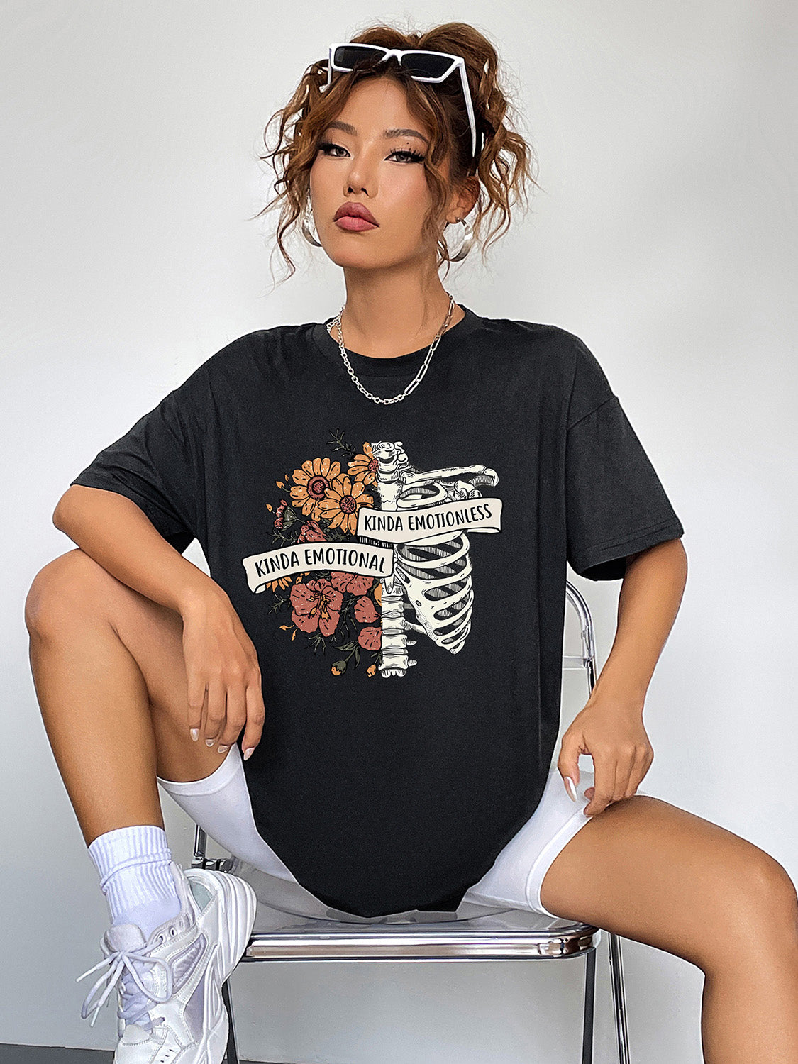 Kinda Emotional Kinda Emotionless Graphic T-Shirt