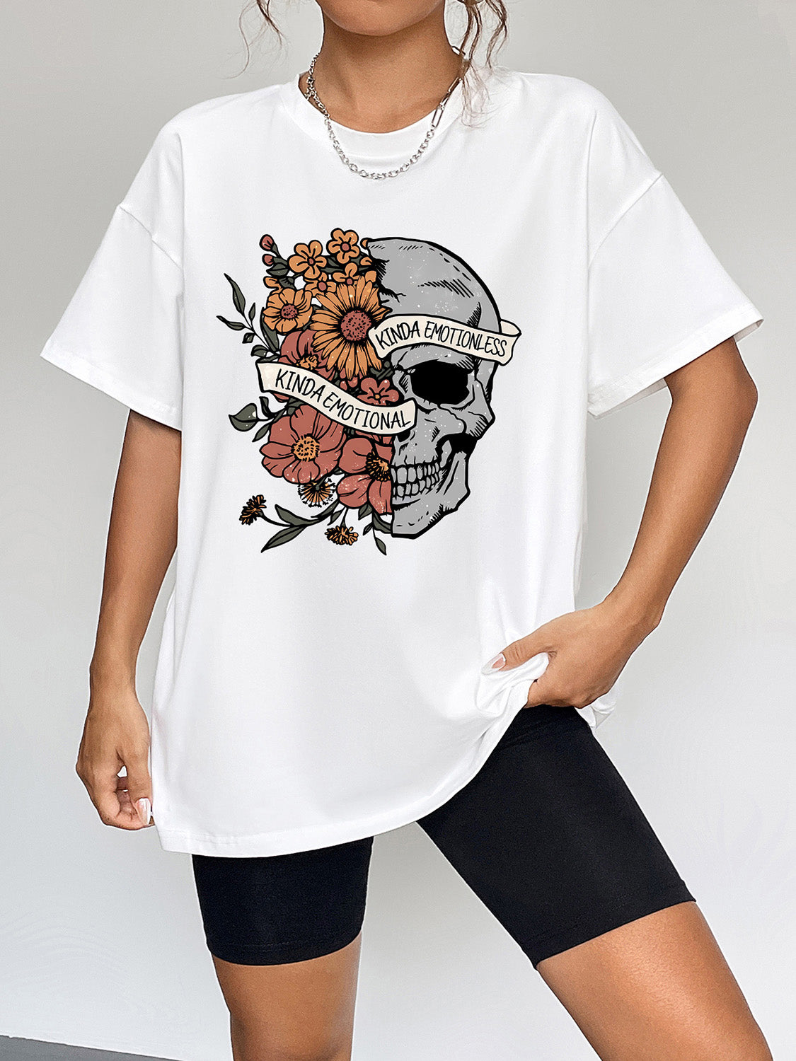 Kinda Emotional Kinda Emotionless Graphic T-Shirt